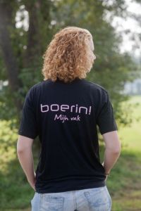 T-shirt BOERIN! mijn vak maat L