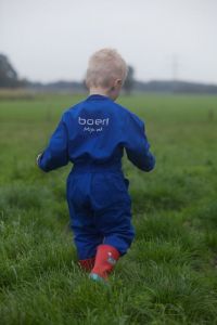 Kinderoverall boer mijn vak blauw maat 104